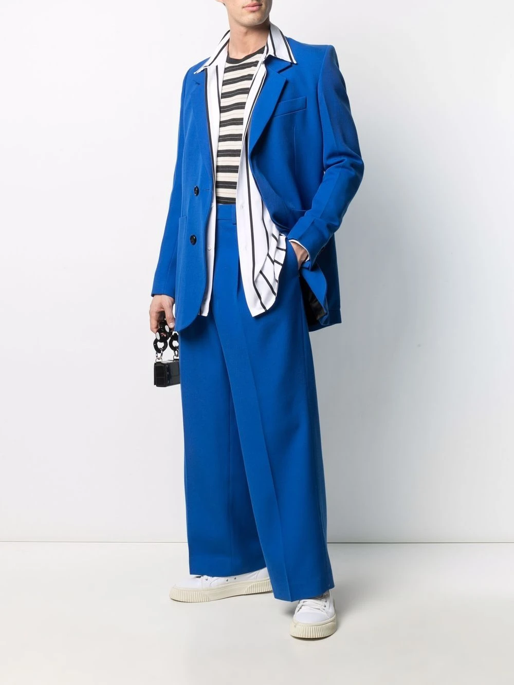 Plus Bas Prix De Vente AMI Paris Manteau long à simple boutonnage pardessus homme 2 AMI Paris manteau long à simple boutonnage