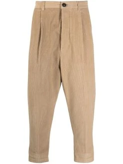 AMI Paris pantalon chino fuselé en velours côtelé