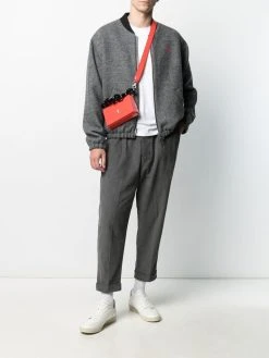 AMI Paris pantalon chino Ami de Coeur en velours côtelé