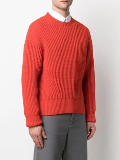 AMI Paris pull en maille nervurée