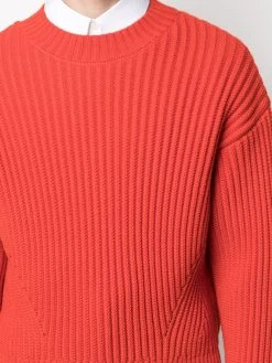 AMI Paris pull en maille nervurée