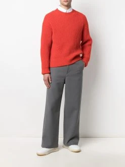 AMI Paris pull en maille nervurée