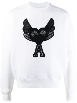 AMI Paris sweat Ami de Coeur à broderies