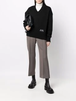 Soldes AMI Paris Manteau à simple boutonnage pulls femme 8 AMI Paris manteau à simple boutonnage