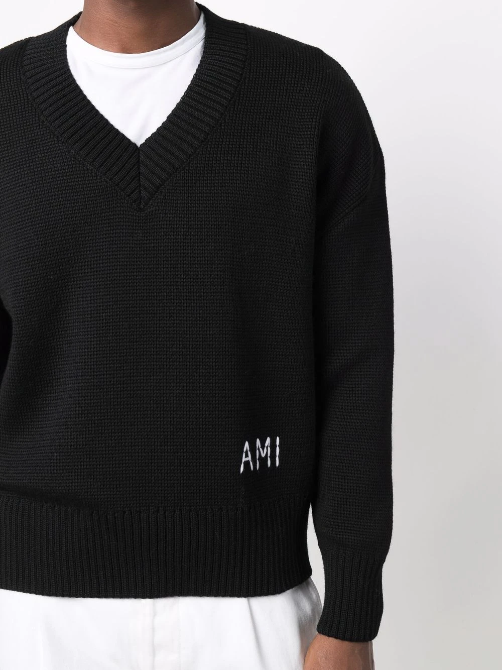 Soldes AMI Paris Manteau à simple boutonnage pulls femme 6 AMI Paris manteau à simple boutonnage