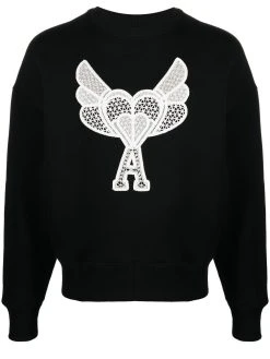 AMI Paris sweat Ami de Coeur à broderies