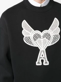AMI Paris sweat Ami de Coeur à broderies