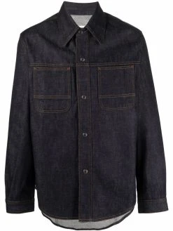 AMI Paris chemise en jean à poches poitrine