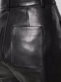 AMI Paris pantalon court en cuir