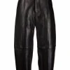 AMI Paris pantalon court en cuir