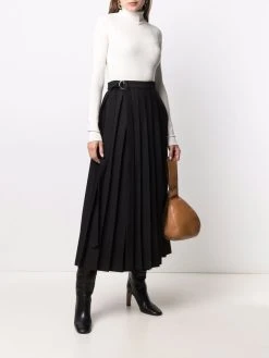 AMI Paris jupe longue plissée