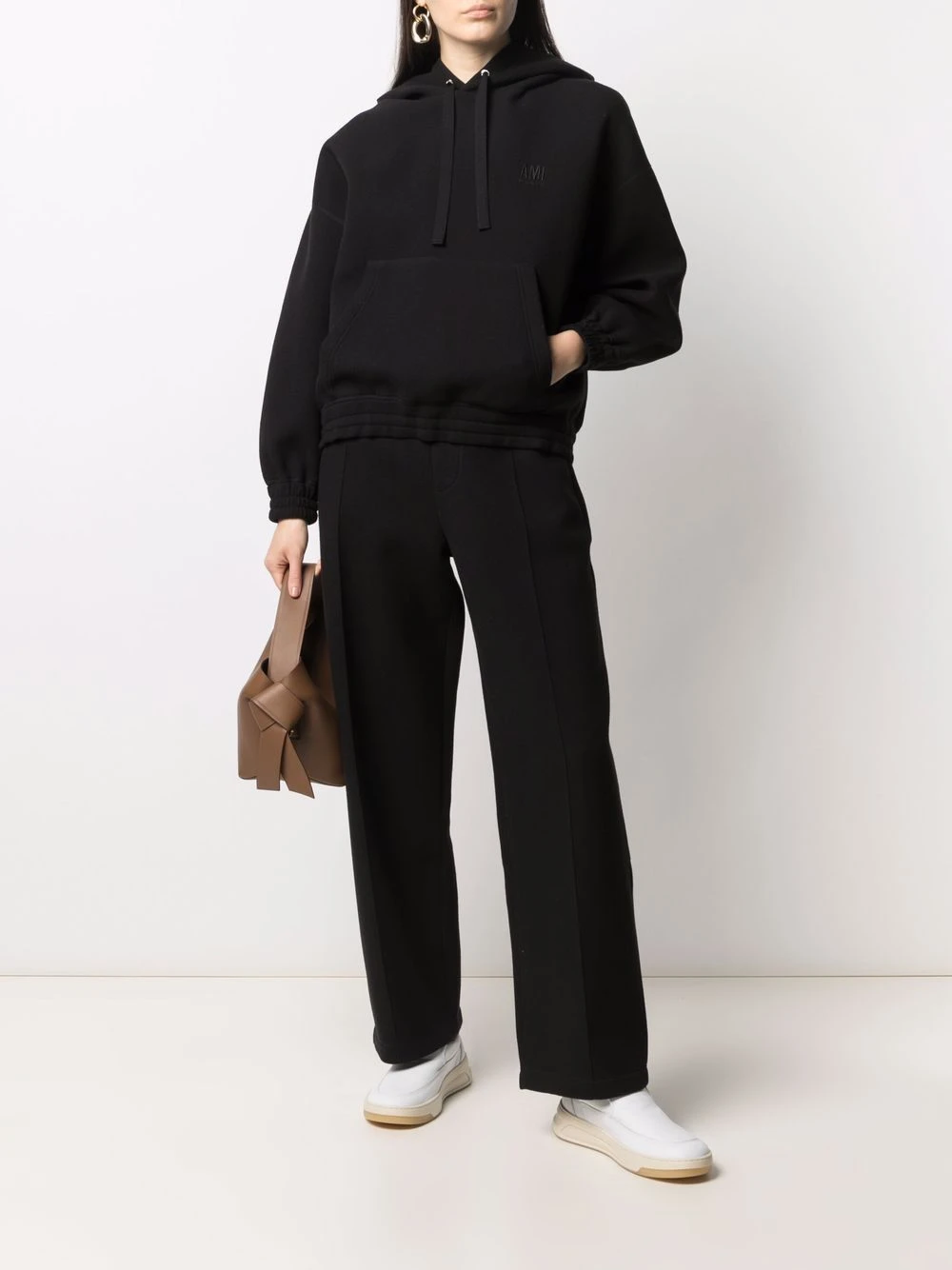 AMI Paris Hoodie à logo brodé Réduction hoodies femme 2 AMI Paris hoodie à logo brodé