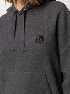 AMI Paris hoodie à logo brodé