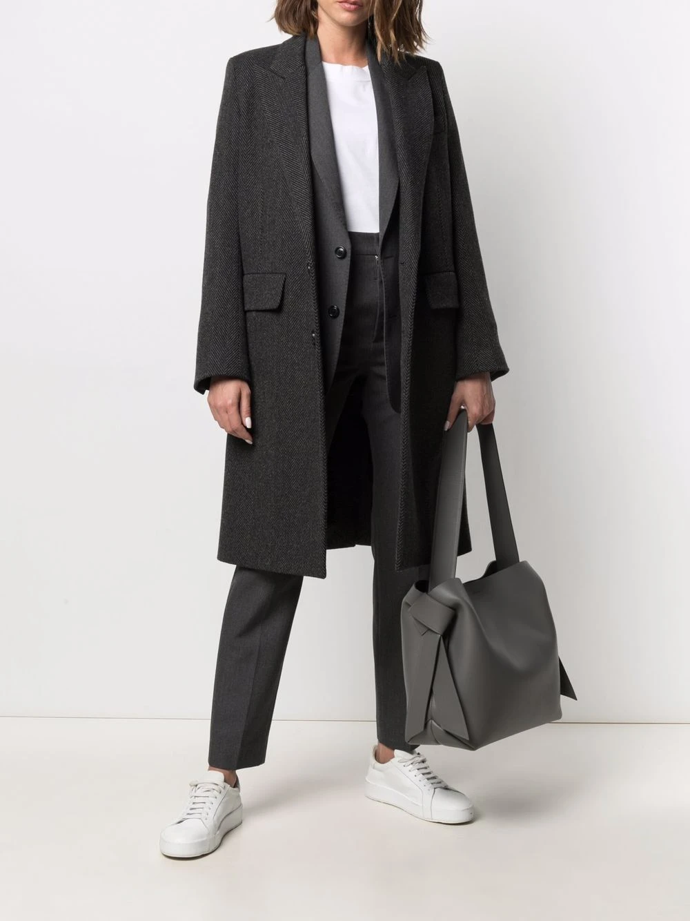 AMI Paris Manteau à chevrons Prix Malin manteaux à simple boutonnage femme 2 AMI Paris manteau à chevrons