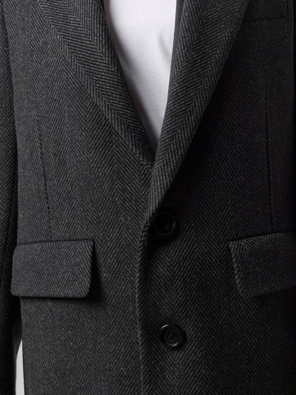 AMI Paris Manteau à chevrons Prix Malin manteaux à simple boutonnage femme 5 AMI Paris manteau à chevrons