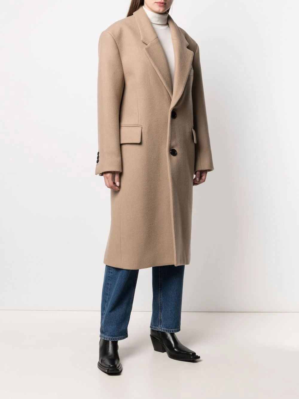 AMI Paris Manteau à simple boutonnage Prix Compétitif manteaux à simple boutonnage femme 3 AMI Paris manteau à simple boutonnage