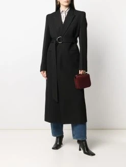 AMI Paris manteau long à taille ceinturée