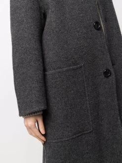 AMI Paris manteau mi-long à simple boutonnage