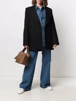 AMI Paris manteau cintré à boutonnière croisée