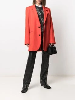 AMI Paris blazer cintré à simple boutonnage