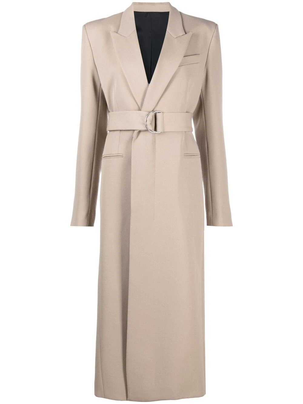 AMI Paris Promos Manteau long à taille ceinturée trenchs & imperméables femme 1 AMI Paris manteau long à taille ceinturée