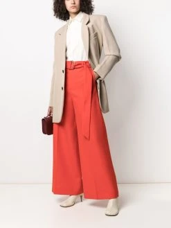 AMI Paris pantalon ample à taille ceinturée