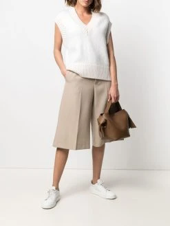 AMI Paris haut en maille à design sans manches