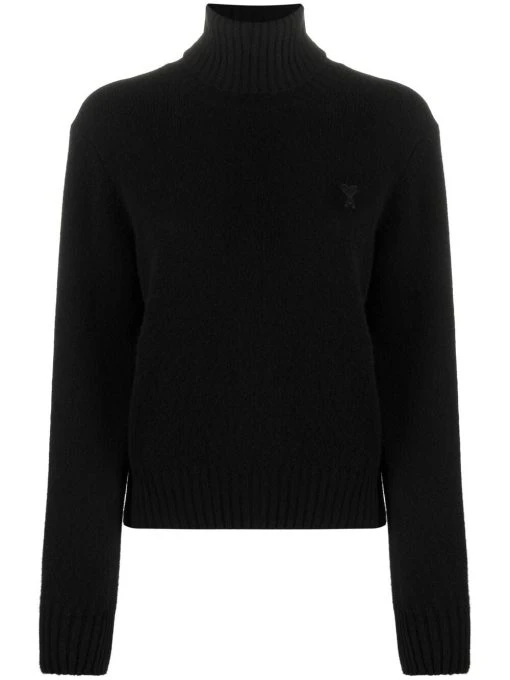 AMI Paris pull Ami de cœur à col roulé