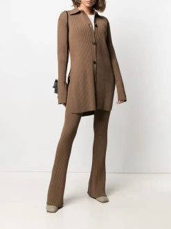 AMI Paris cardigan en maille nervurée