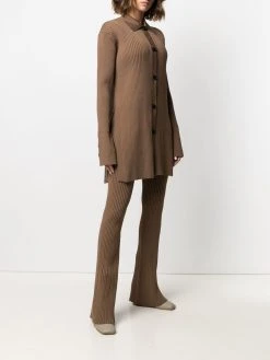 AMI Paris cardigan en maille nervurée