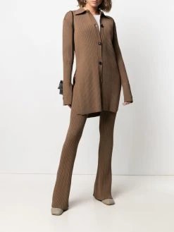 AMI Paris pantalon en maille nervurée