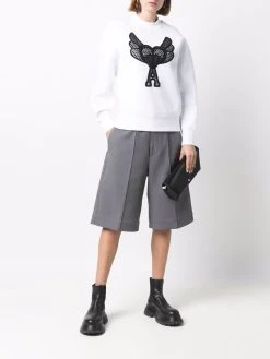 AMI Paris sweat Ami de Coeur à détails en dentelle