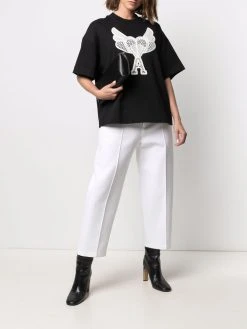 AMI Paris sweat Ami de Coeur à dentelle appliquée