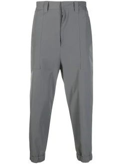 AMI Paris pantalon crop à chevilles élastiquées