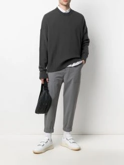 Prix Équitable AMI Paris Pantalon crop à chevilles élastiquées pantalons courts homme 8 AMI Paris pantalon crop à chevilles élastiquées