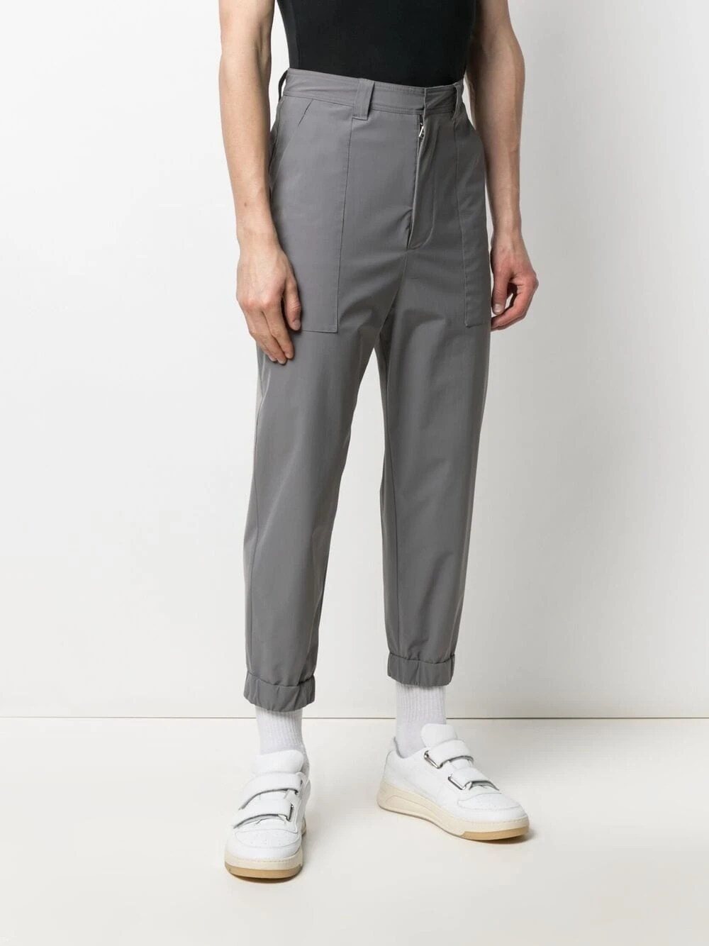 Prix Équitable AMI Paris Pantalon crop à chevilles élastiquées pantalons courts homme 3 AMI Paris pantalon crop à chevilles élastiquées