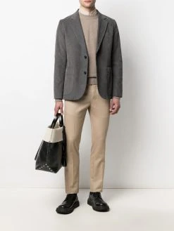 AMI Paris pantalon chino Ami de Cœur à patch logo