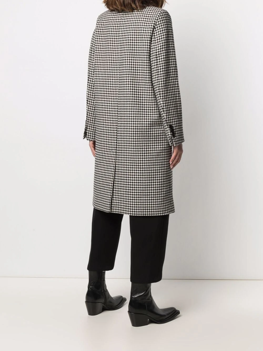 AMI Paris Manteau à motif pied de poule Promos manteaux à simple boutonnage femme 4 AMI Paris manteau à motif pied-de-poule