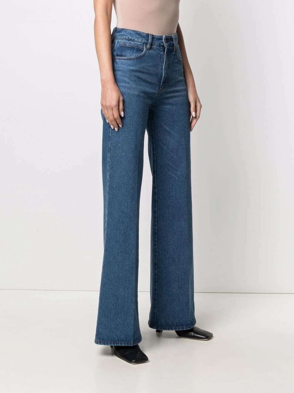 Prix Jamais Vus AMI Paris Jean évasé à taille haute jeans évasés femme 3 AMI Paris jean évasé à taille haute