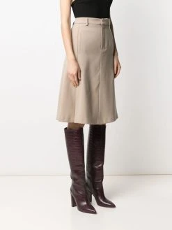 AMI Paris jupe trapèze à taille haute