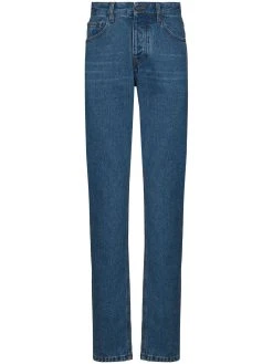 AMI Paris jean droit à taille mi-haute