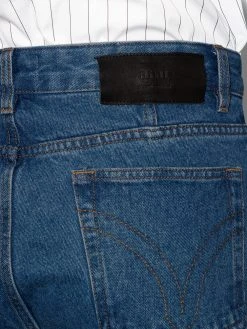 AMI Paris jean droit à taille mi-haute