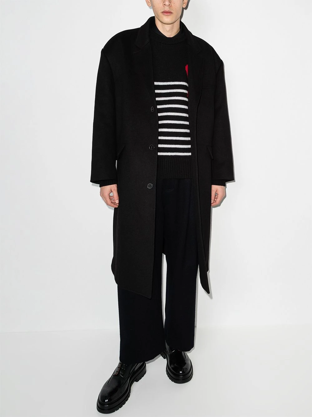 Prix Dégriffé AMI Paris Pull Ami de Coeur à rayures pulls homme 5 AMI Paris pull Ami de Coeur à rayures