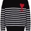 AMI Paris pull Ami de Coeur à rayures