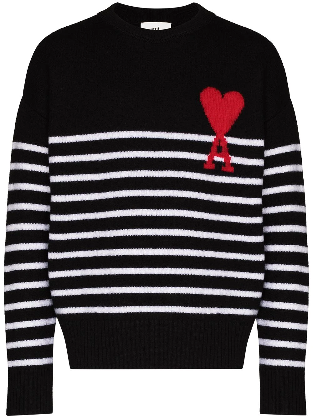 Prix Dégriffé AMI Paris Pull Ami de Coeur à rayures pulls homme 1 AMI Paris pull Ami de Coeur à rayures