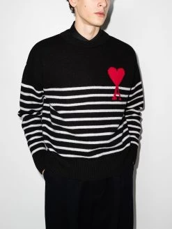 AMI Paris pull Ami de Coeur à rayures