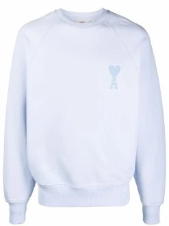 AMI Paris sweat en coton biologique à logo brodé