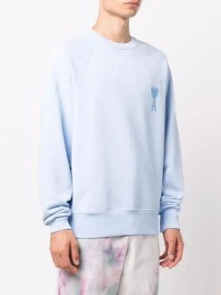 AMI Paris sweat en coton biologique à logo brodé