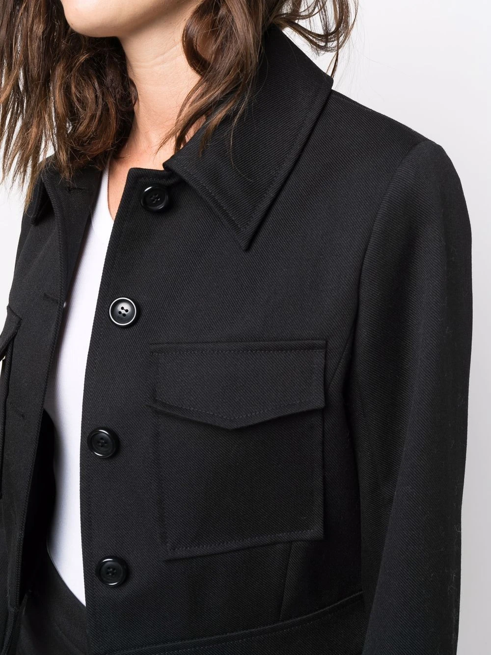 AMI Paris Surchemise à boutonnière Vendre vestes cintrées femme 5 AMI Paris surchemise à boutonnière