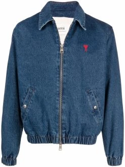 AMI Paris veste Ami de Coeur en jean